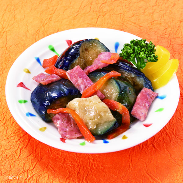 「茄子とベーコンの炒め物」