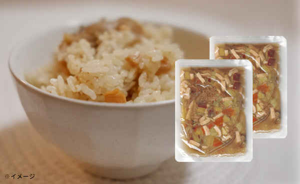 にんべんフーズ「さつまいもと舞茸炊き込みご飯の素」