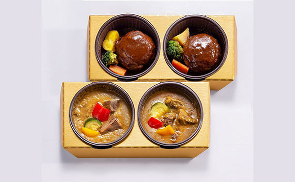 神戸のじぎく家「神戸牛ハンバーグ＆カレー」