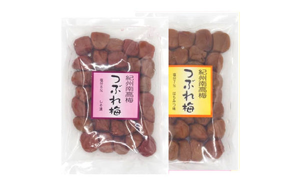 「紀州南高梅 つぶれ梅 Lサイズ しそ味・はちみつ味」
