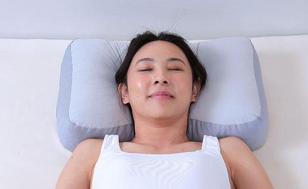「消臭炭わた入り横向き楽寝枕」