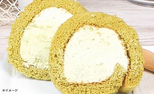 「カットロールケーキ 抹茶」