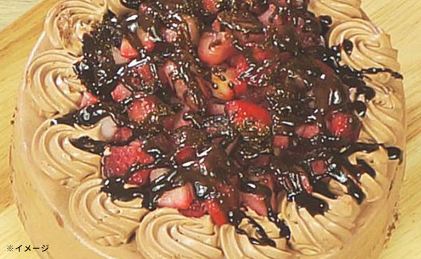 「角切りイチゴのチョコレートケーキ 5号」