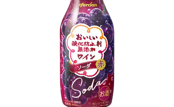 メルシャン「訳あり おいしい酸化防止剤（※）無添加ワイン ソーダ 赤」