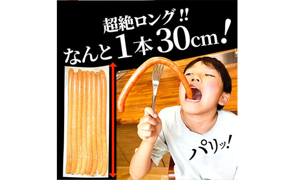 「超ロング粗挽きソーセージ」