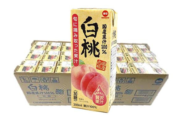 「国産果汁100% 白桃」