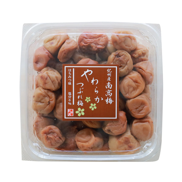 【Kuradashiオリジナル】紀州産南高梅 やわらかつぶれ梅 はちみつ味梅干し 塩分6％ 600g