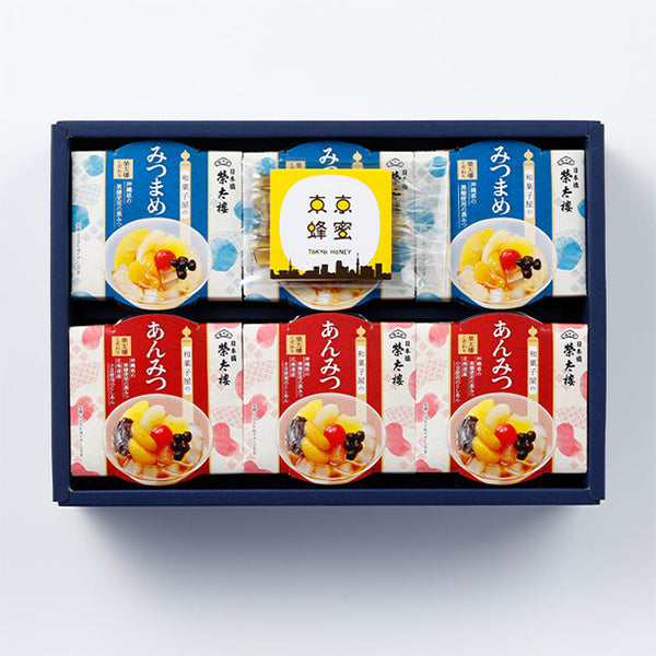 榮太樓總本鋪「あんみつ・みつまめ 東京蜂蜜詰合せ」