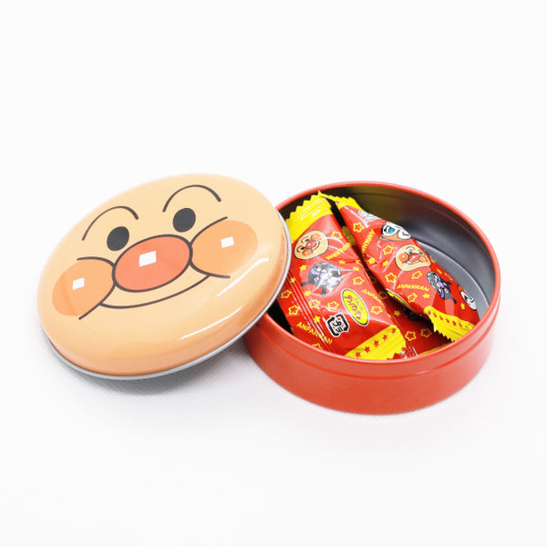 不二家「アンパンマン ミニ缶（チョコレート）」