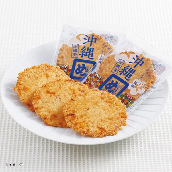 「沖縄めんべい ラフテー＆シークヮーサー風味（2枚×8袋）」