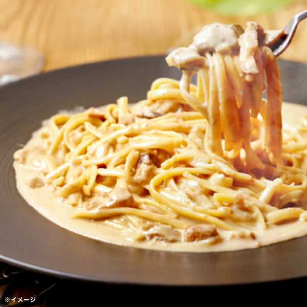俺のイタリアン「イベリコ豚とポルチーニ茸の濃厚クリームソースパスタ（パスタ付き）」