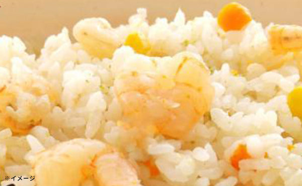 「レンジで簡単 えびピラフ」