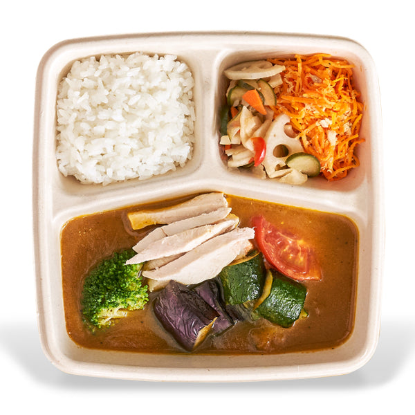 おいしいプラス「グリル野菜のカレー弁当」