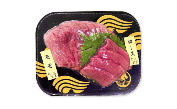 「馬刺しスライス2種（モモ・ロース）」