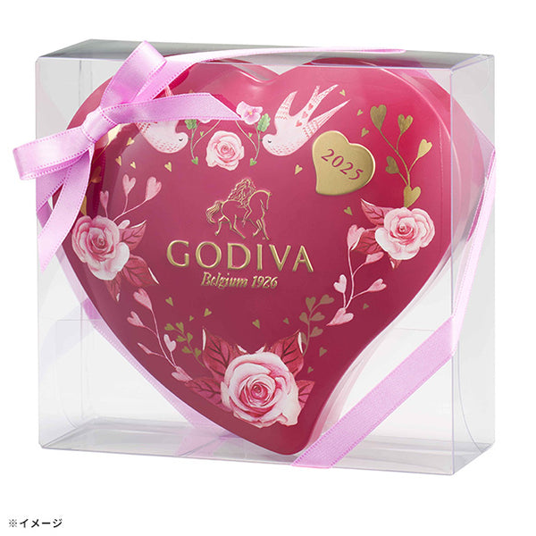 GODIVA「ブーケ ド ゴディバ G キューブ アソートメント ハート缶（10粒入）