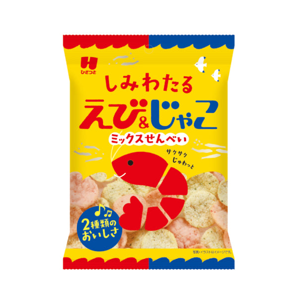 ひざつき「しみわたるえび＆じゃこミックスせんべい」
