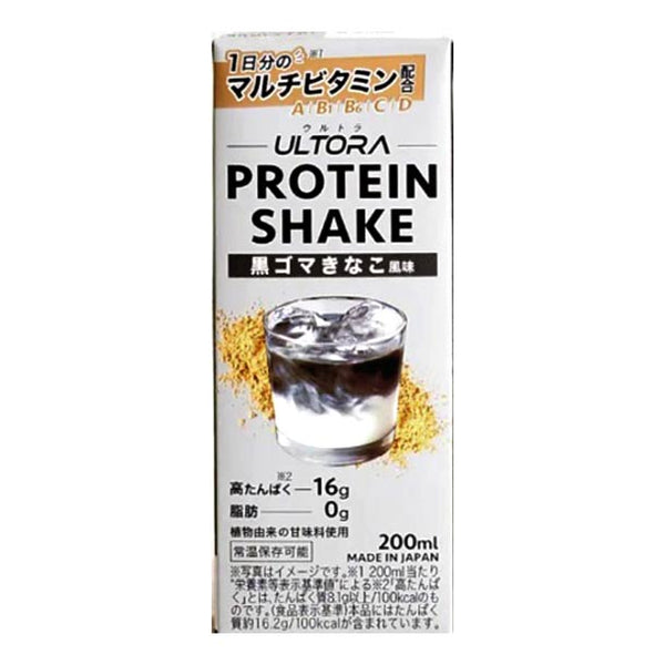 ULTORA「プロテインシェイク 黒ゴマきなこ風味」