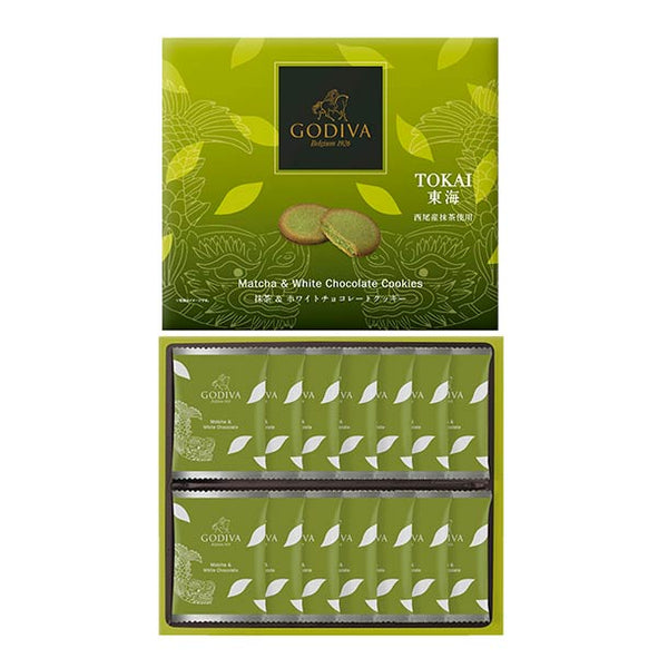 GODIVA「抹茶＆ホワイトチョコレートクッキー（14枚入）」