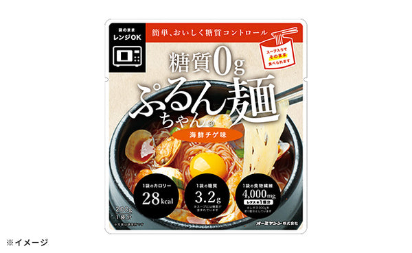 「糖質0gぷるんちゃん麺 海鮮チゲ味」
