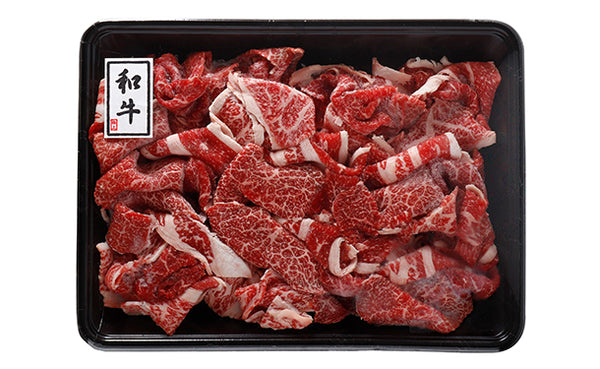 宮崎県産「訳あり 豚コマ切れ＆黒毛和牛コマ切れセット」500g×2パック(OB185C1732A3)