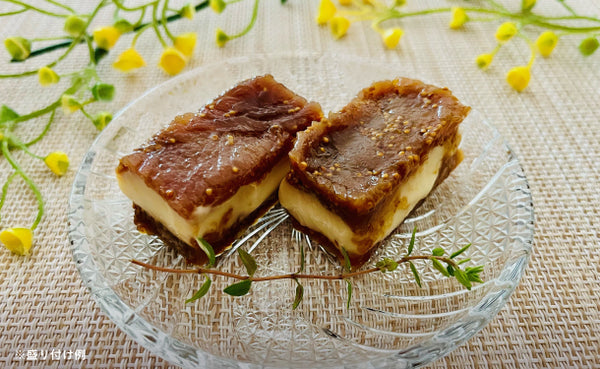 「酒粕クリームチーズのいちじくサンド（山椒の香り）」