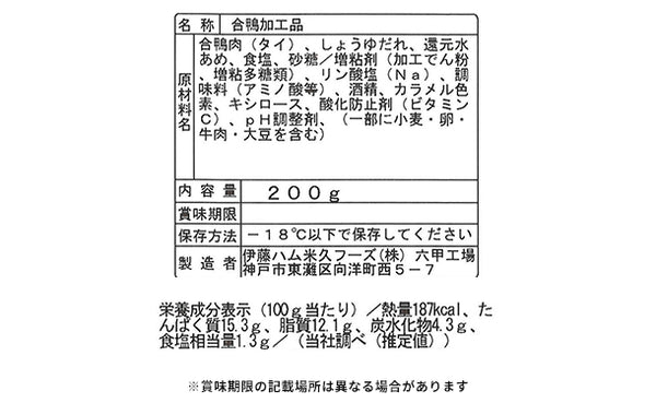 伊藤ハム「合鴨ロース煮込み」