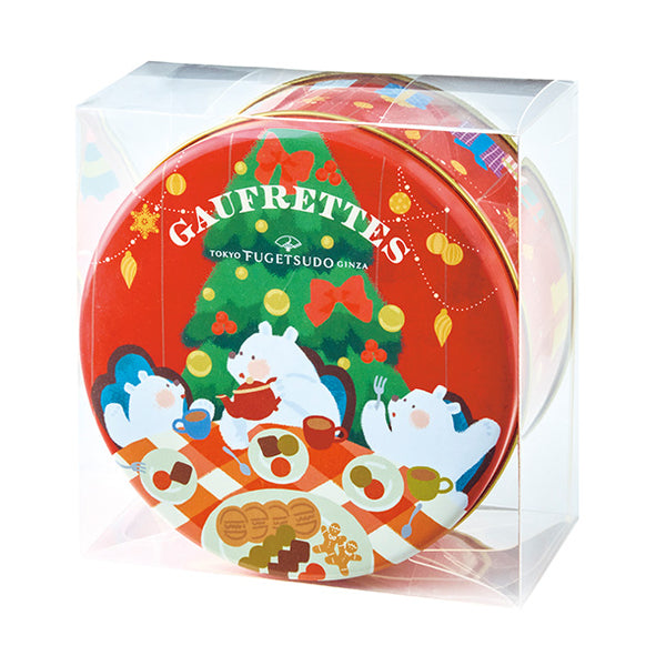 東京風月堂「クリスマスミニ缶ゴーフレット」