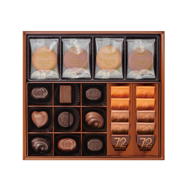 GODIVA「チョコレート&クッキー アソートメント（チョコレート19粒入/クッキー8枚入）」