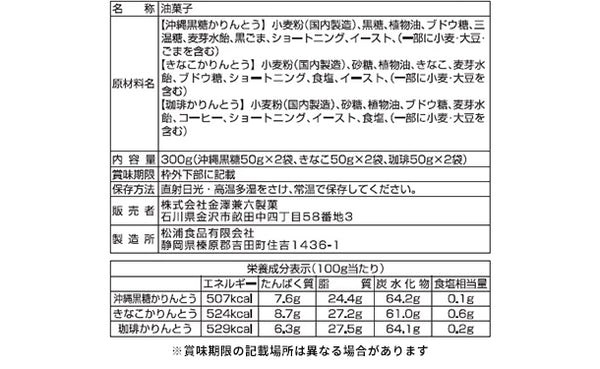 「かりんとうギフト MKT-30R」