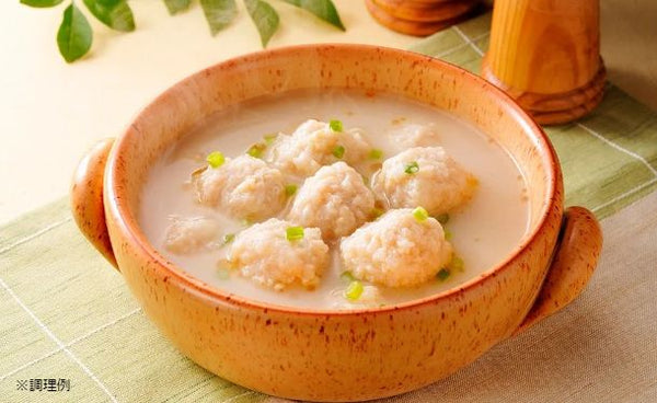 「みつせ鶏のふわふわだんごと白湯スープ」