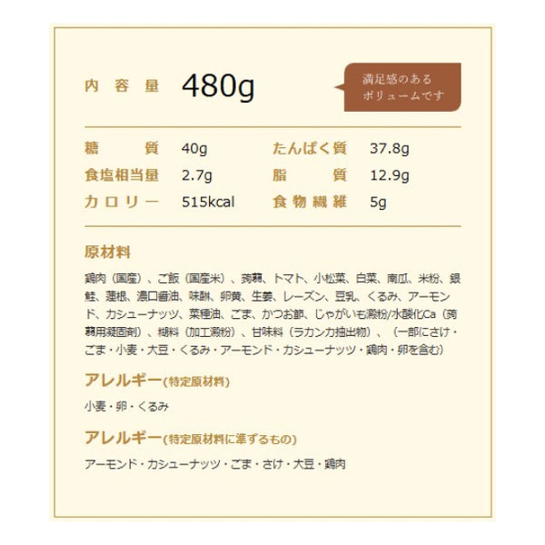 おいしいプラス「大山鶏の完熟トマトソース弁当」