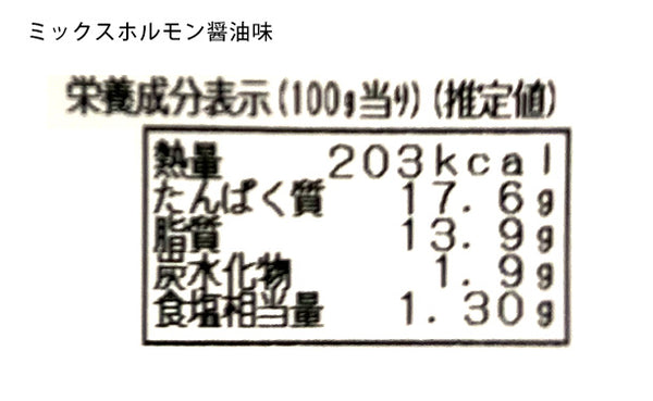 「味付きミックスホルモン 3種食べ比べセット」