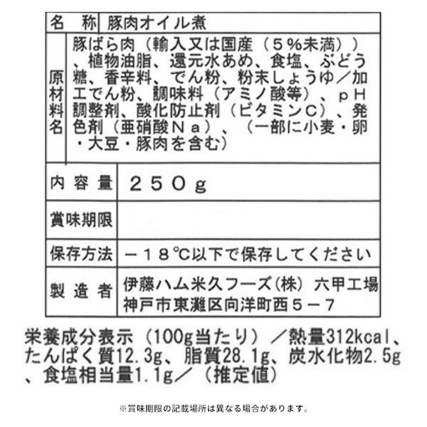 伊藤ハム「至福の洋食 低温真空調理豚ばら肉のローストオリーブオイル煮」