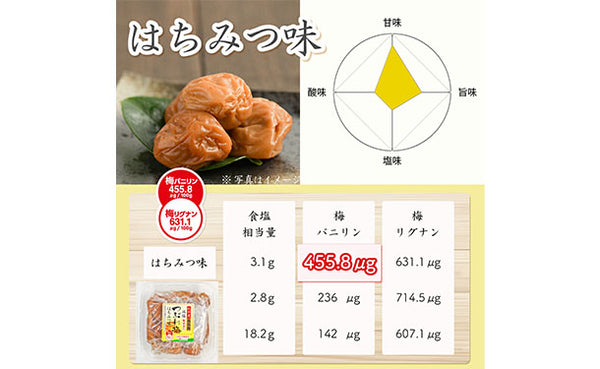 「紀州産南高梅 減塩 つぶれ梅 はちみつ味 梅干し 塩分3％」