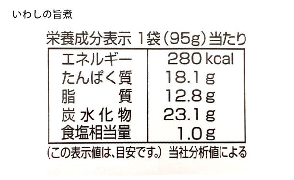 北海道産「いわしの煮付け3種」
