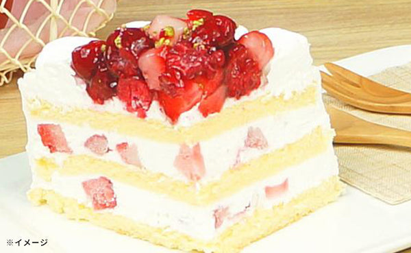 「苺とラズベリーのショートケーキ 5号」