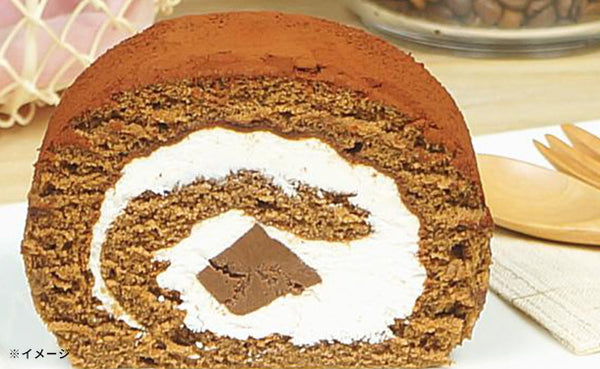 「ティラミス風生チョコ入りロールケーキ」