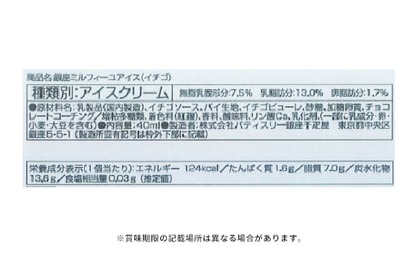 銀座千疋屋「銀座ミルフィーユアイス 3種セット」