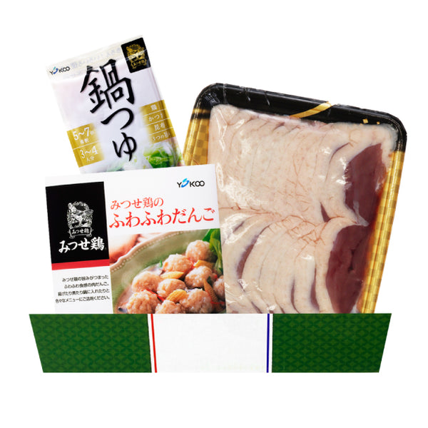 「みつせ鶏 国産京鴨とりだし鍋」