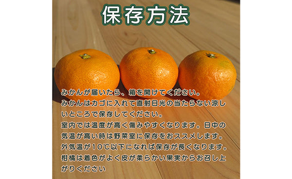 愛媛県産「お歳暮用の秀品みかん（中玉）」