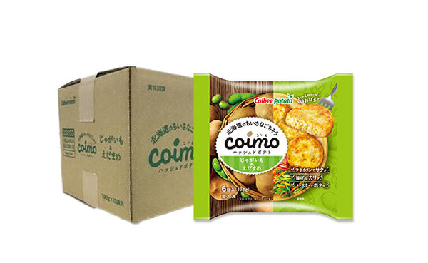 カルビーポテト「北海道のちいさなごちそう coimo（ハッシュドポテト）じゃがいも＆えだまめ」
