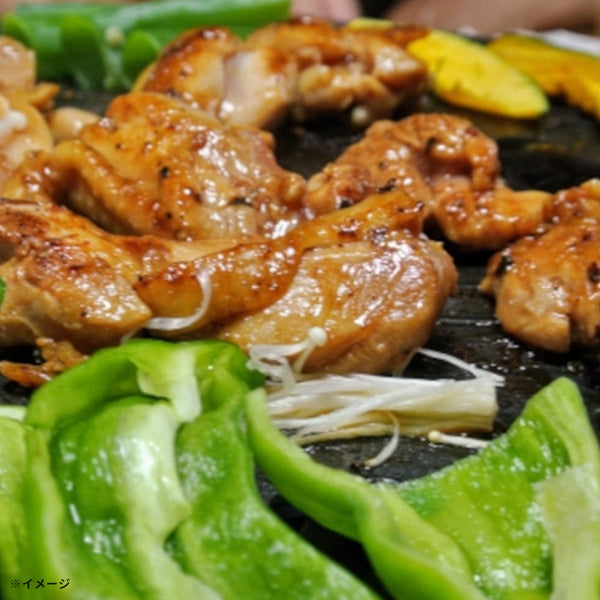 「国産鶏モモ肉 焼き肉3種セット（塩麹・旨辛・大蒜醤油）」