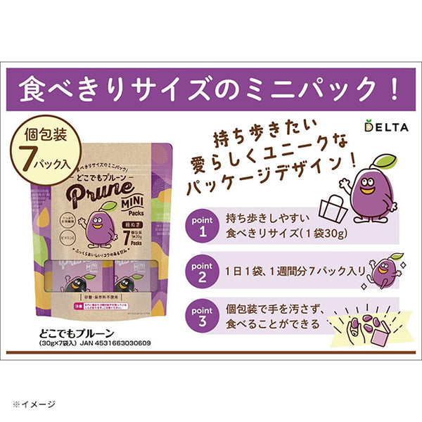 デルタ「どこでもプルーン（30g×7袋）」