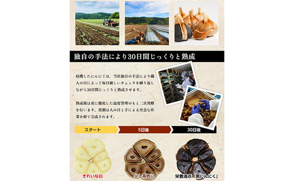 青森県産「訳あり 熟成黒にんにく黒贈」