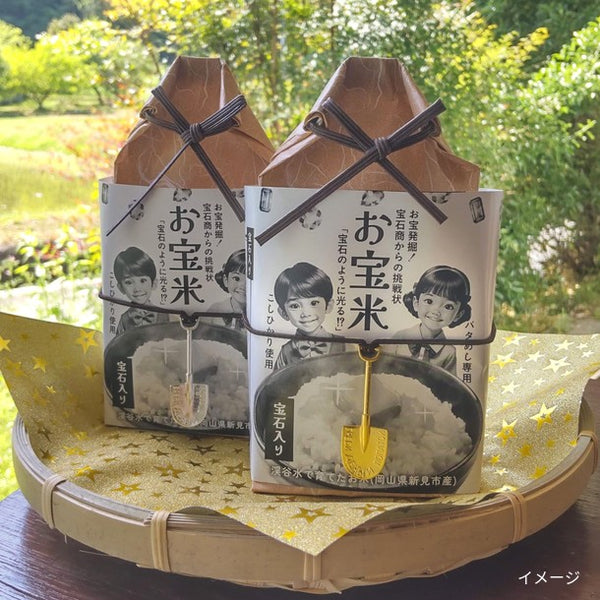 岡山県産「こしひかり お宝米2袋・お宝玄米2袋」