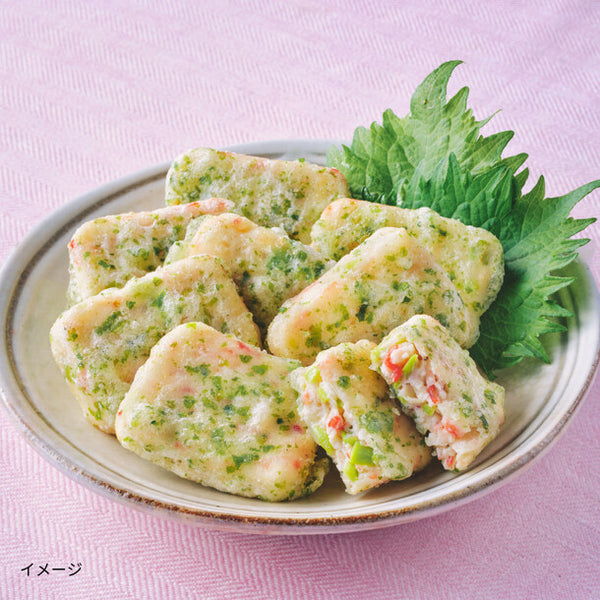 フジサニーフーズ「かにかまと枝豆の磯辺揚げ」