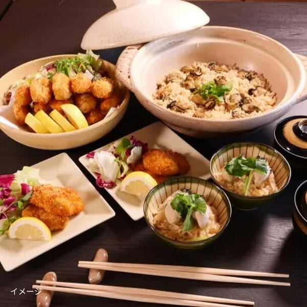 「かき飯とかきフライセット」