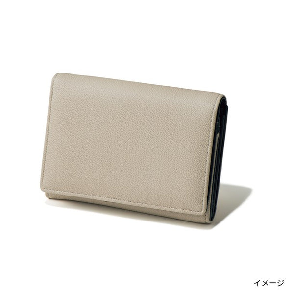 イルムス「バイカラー二つ折財布（グレー）」