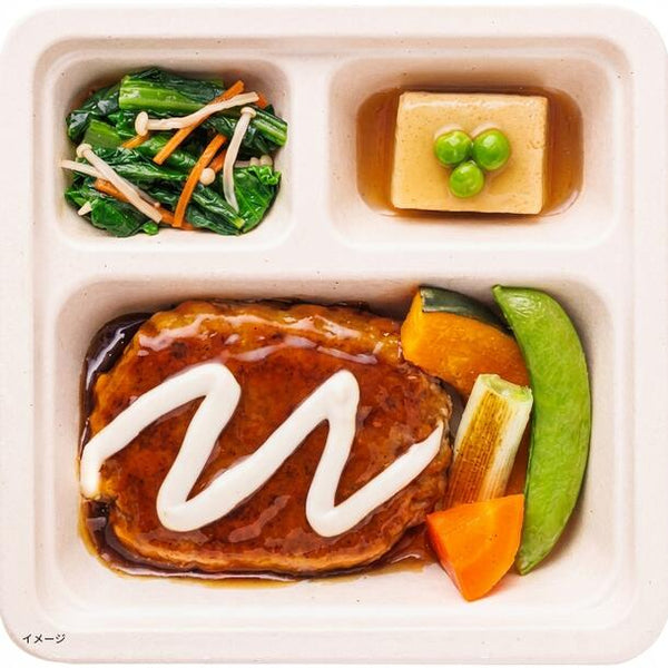 「こっくり照りマヨの大豆ミートハンバーグ」