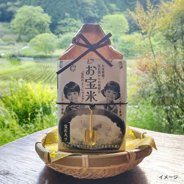 岡山県産「こしひかり お宝米2袋・お宝玄米2袋」